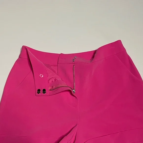 CINQ A SEPT. Crepe Elaine Short in Neon Pink. Size 0. - Picture 3 of 6